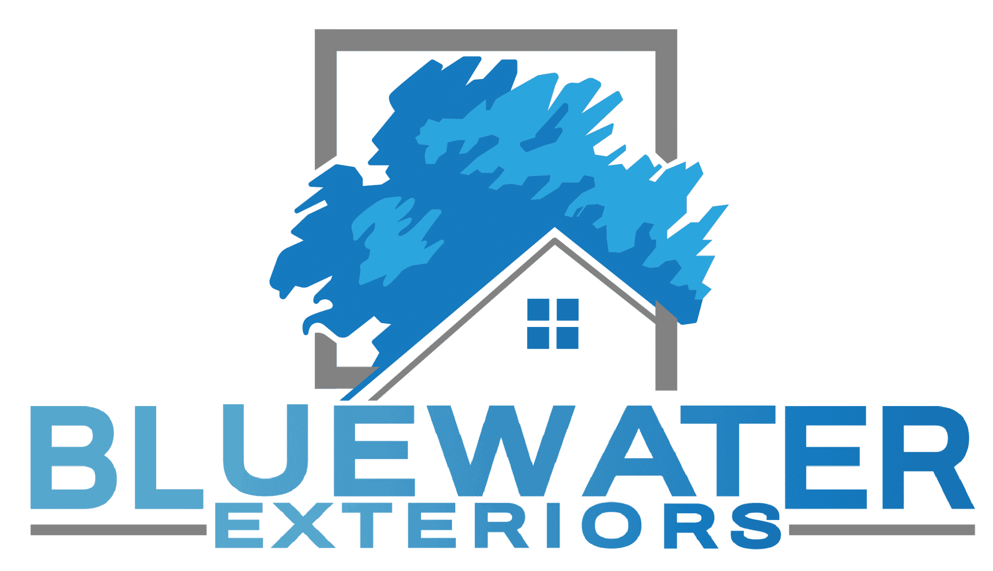 Blue Water Exteriors Logo Stacked